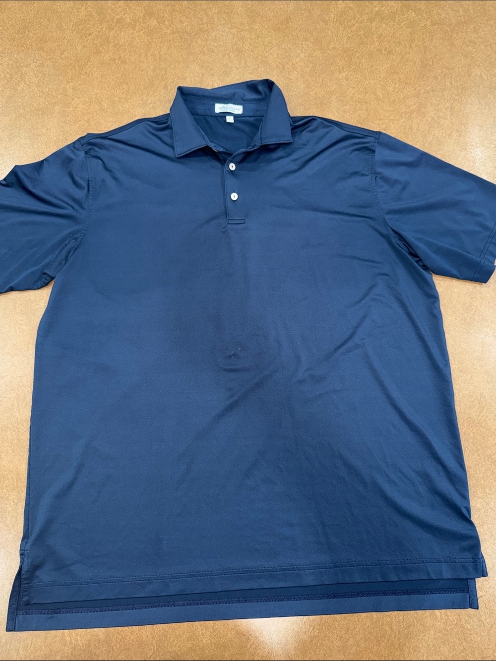 Peter Millar Navy Short-Sleeve Performance Polo